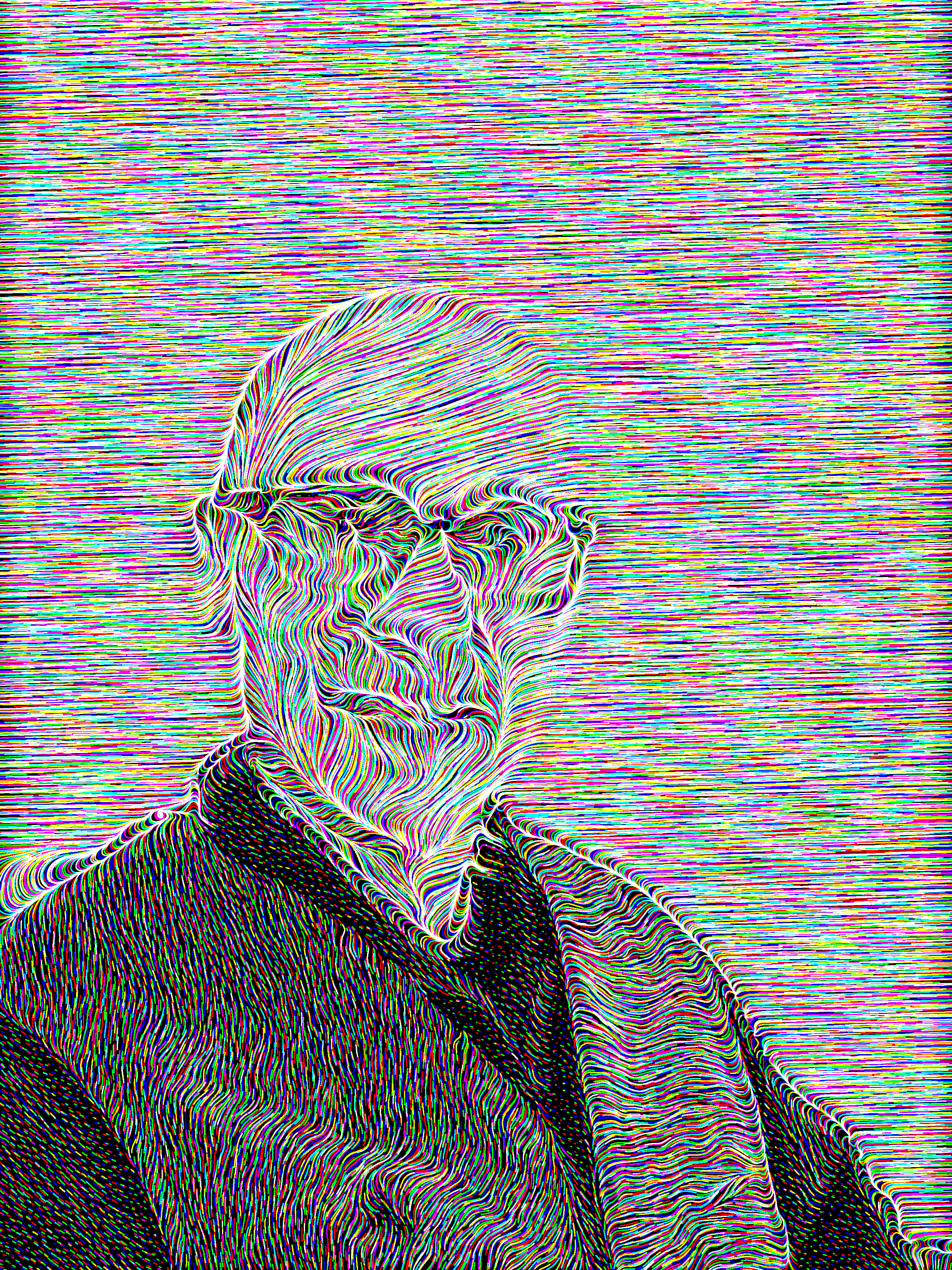 Random colors in a black and white image