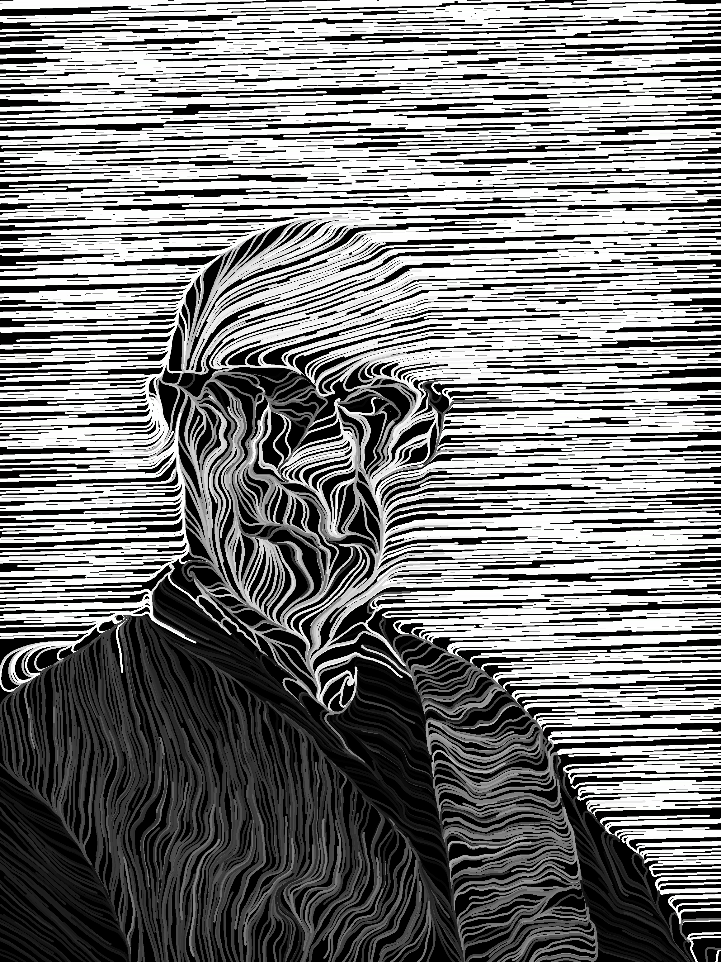 A variation using pixel brightness to determine line brightness